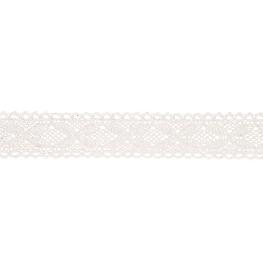 Ruban dentelle coton 2,5 cm