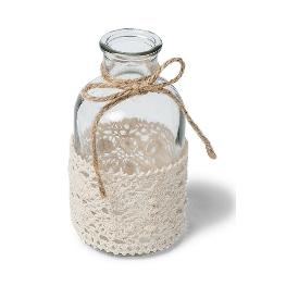 Vase d�co boh�me dentelle