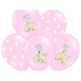 ballon bapt�me rose 