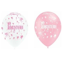 Ballon impression Bapt�me tout autour x 8