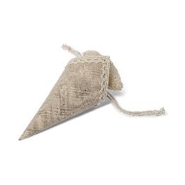 Cornet lin avec pochon int�gr� x 5 