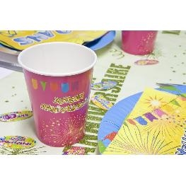 Gobelet carton Joyeux anniversaire POP