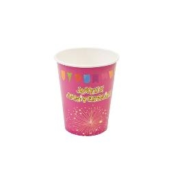 Gobelet carton Joyeux anniversaire POP