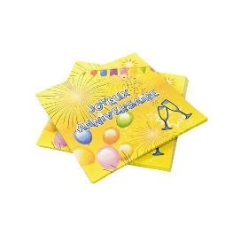 Serviette Papier Anniversaire