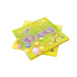 Serviette Papier Anniversaire