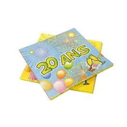 Serviette Papier Anniversaire