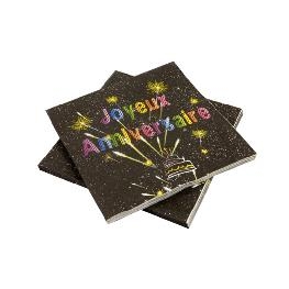 Serviette papier Joyeux Anniversaire