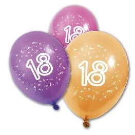 Ballon imprim� ' Age ' x 8 