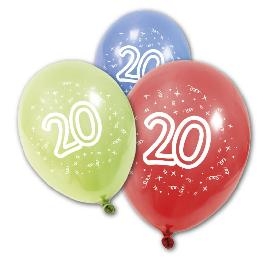 Ballon imprim� ' Age ' x 8 