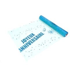 Chemin de table Joyeux anniversaire Organza