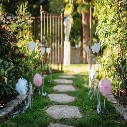 Pompon tulle sur pic