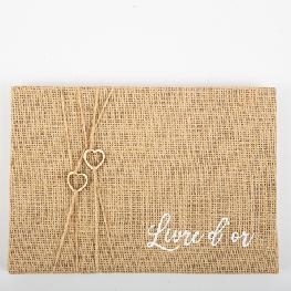 Livre d'or jute 