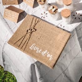 Livre d'or jute 