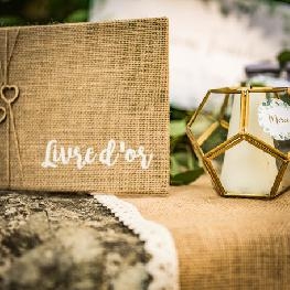 Livre d'or jute 