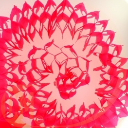 Guirlande tube en papier