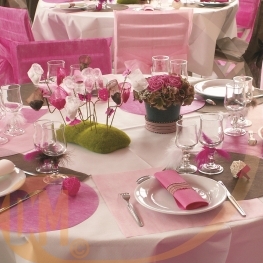 Set de table rond tissu non tiss�