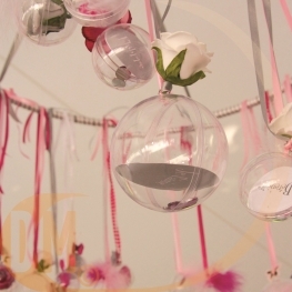 Boule et coeur plexi deco