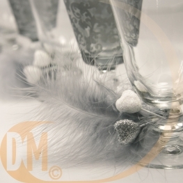 Piquet 12 Coeurs Pailletes