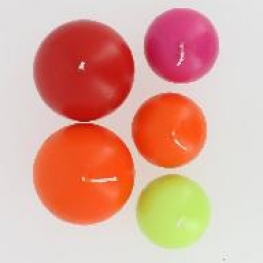 Bougie boule disponible en 3 dimensions