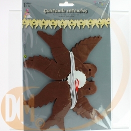 Guirlande colombes en papier