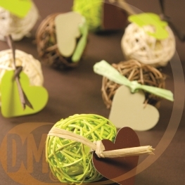 Marque place coeur carton par 10 