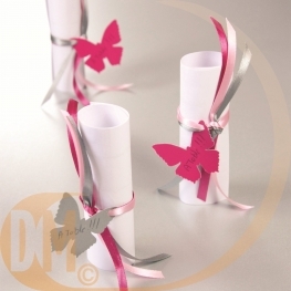 Marque place papillon carton par 10