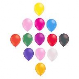 50 Ballon classique ou metal  air/helium 25 cm