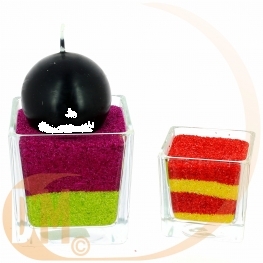 Bougeoir verre transparent 